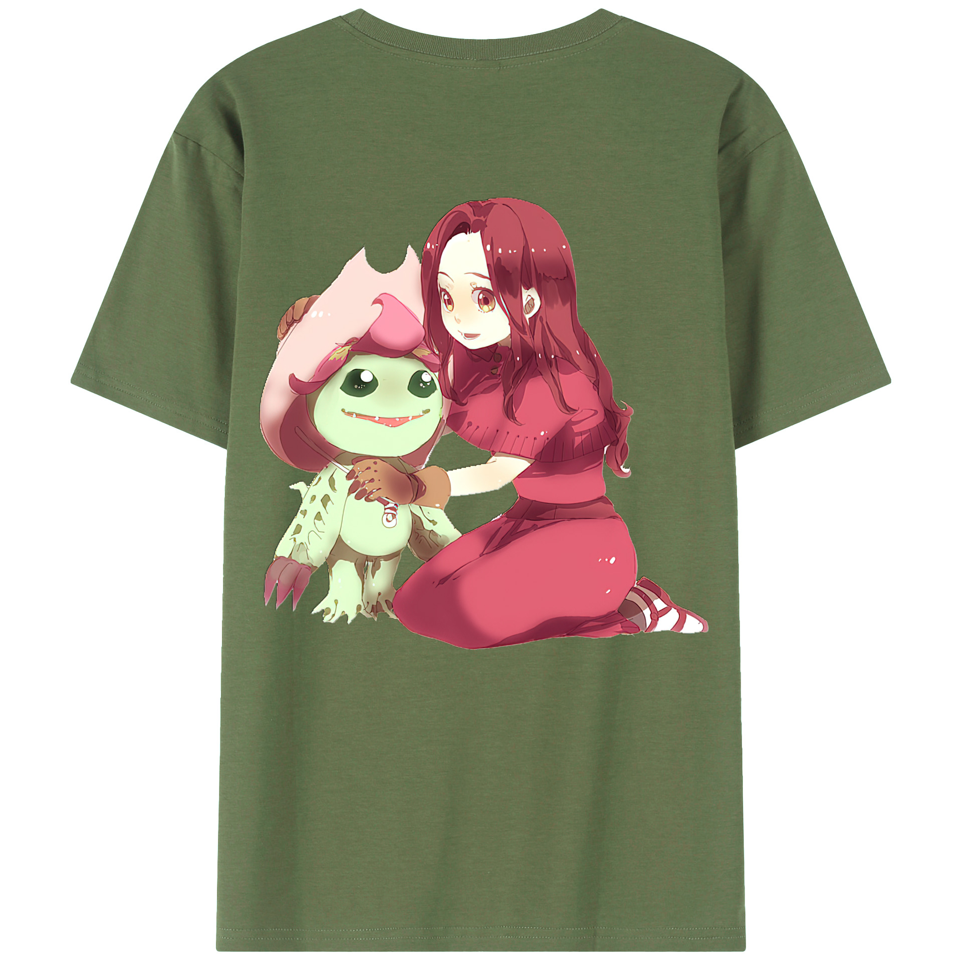（画像用） Digimon デジタルモンスター/デジモン 綿100％ メンズ半袖Tシャツ（バックプリント） 通気性